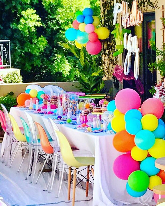10Th Birthday Party Ideas Girl
 Colorful Modern 10th Birthday Party Party Trends