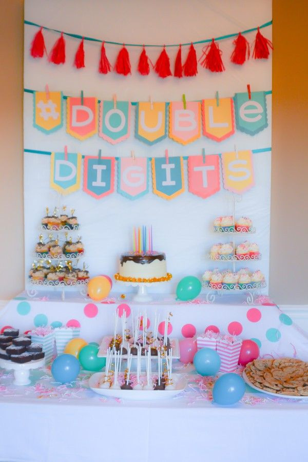 10Th Birthday Party Ideas Girl
 DoubleDigits A 10th Birthday Party