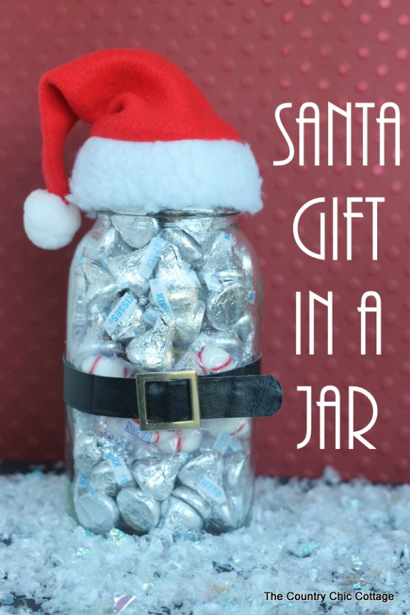 12 Days Of Christmas Gift Ideas For Coworkers
 Santa Gift Jar Homemade Holiday Inspiration Hoosier