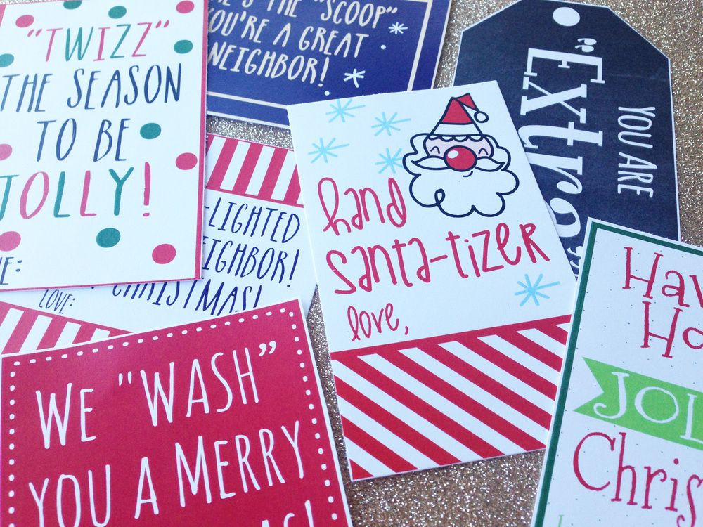 12 Days Of Christmas Gift Ideas For Coworkers
 Free Printables for Neighbor Christmas Gifts
