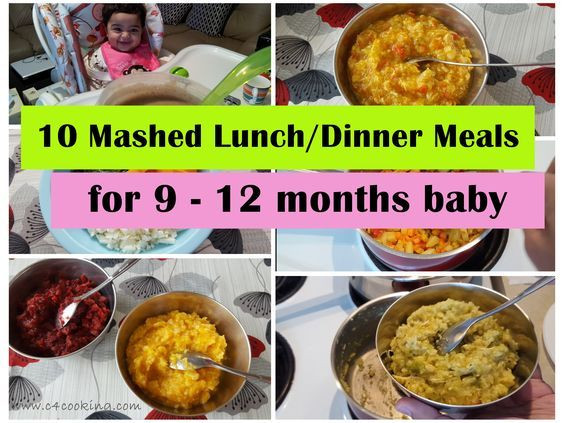12 Month Old Baby Food Recipes
 10 Mashed Meals for 9 12 months baby