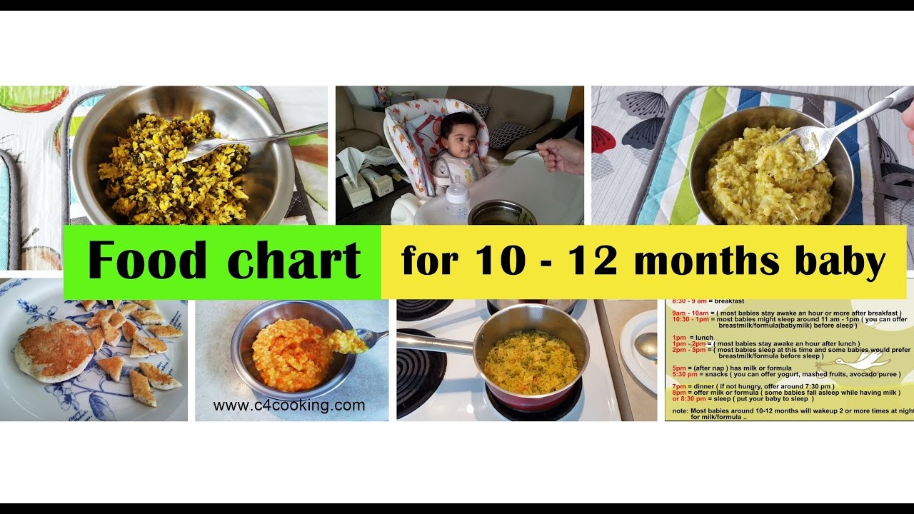 12 Month Old Baby Food Recipes
 10 12 months baby food recipes Food chart for 10 12