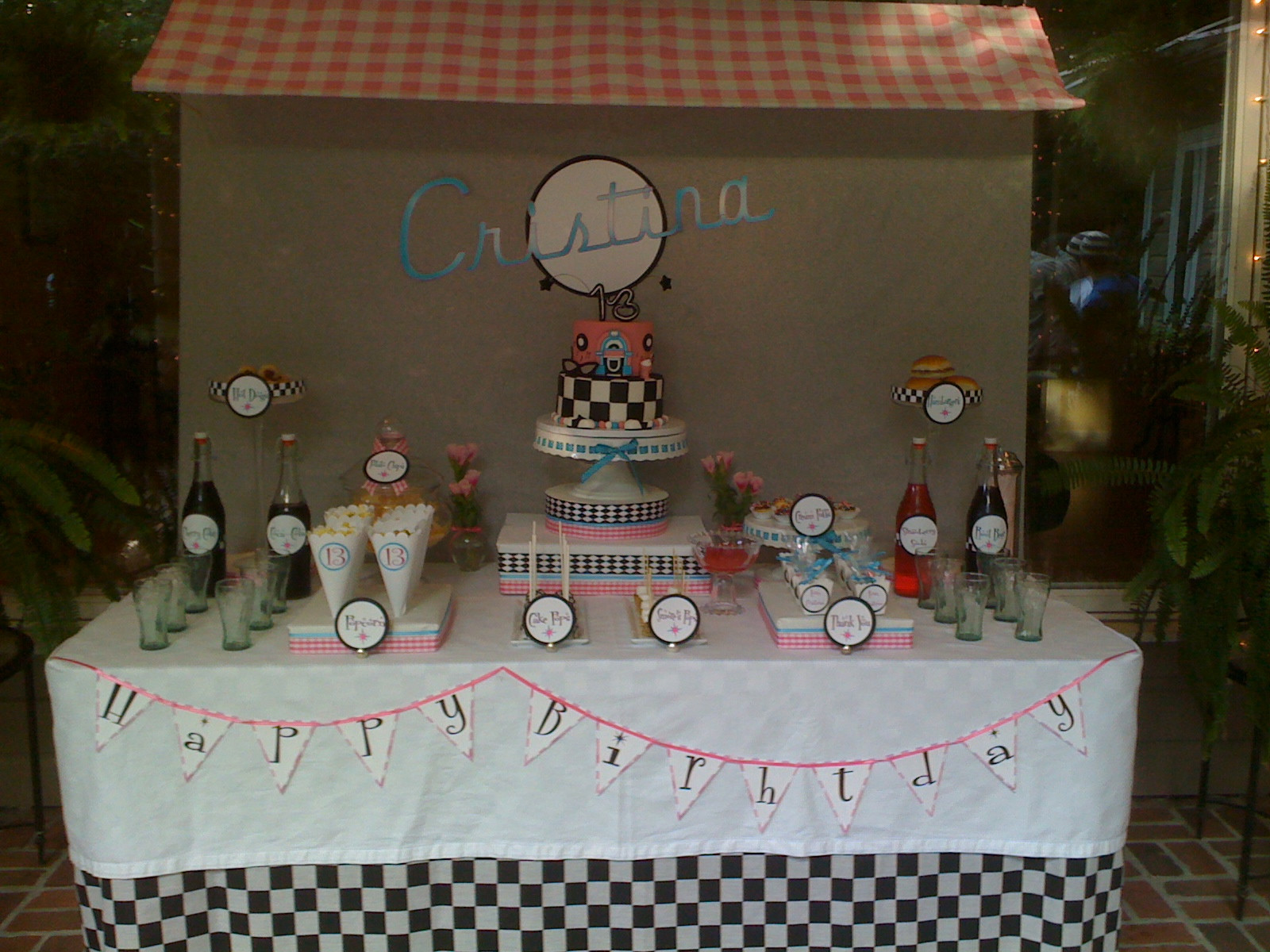 13 Year Old Girl Birthday Party
 The Treat Table The Treat Table s 50s theme soda float