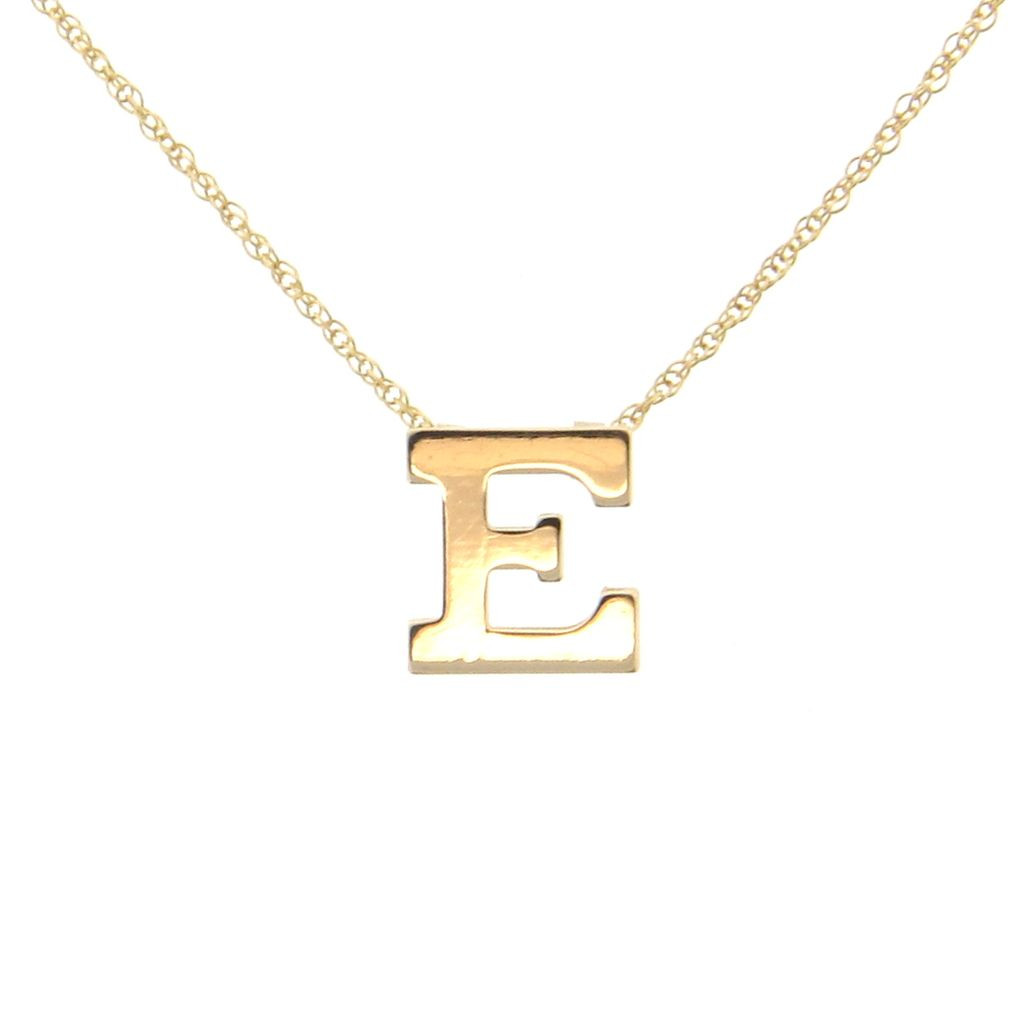 14k Gold Initial Necklace
 Initial Necklace Personalized 14K SOLID GOLD Ultra