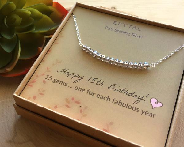 15Th Birthday Gift Ideas Girl
 15th Birthday Gifts for Girls Sterling Silver Necklace