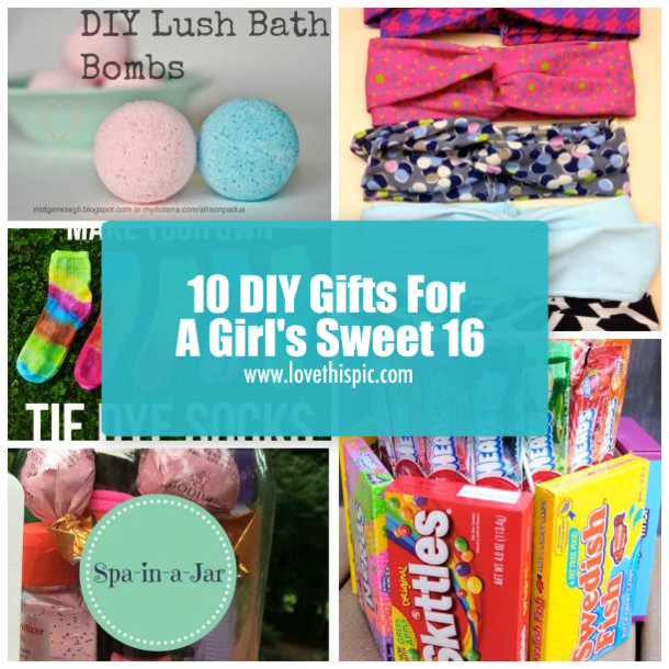16 Birthday Gift Ideas Girls
 10 DIY Gifts For A Girl s Sweet 16