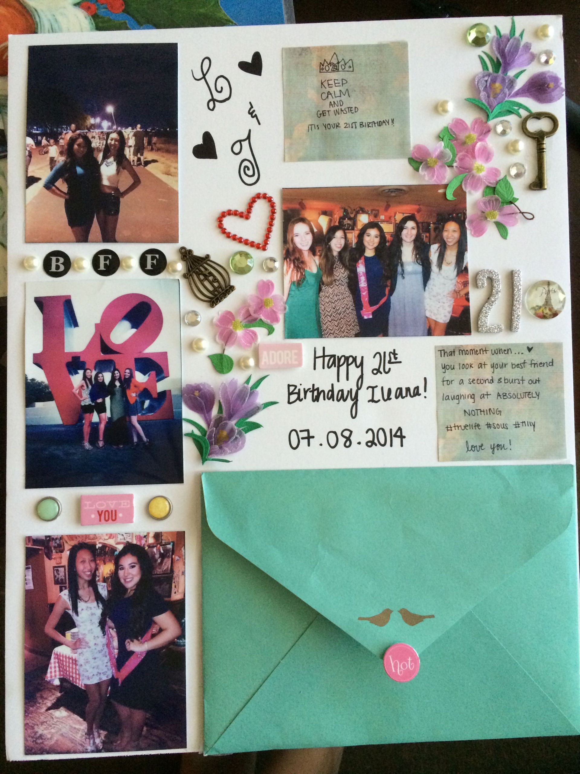 16Th Birthday Gift Ideas For Best Friends
 Best friends birthday poster 21birthday