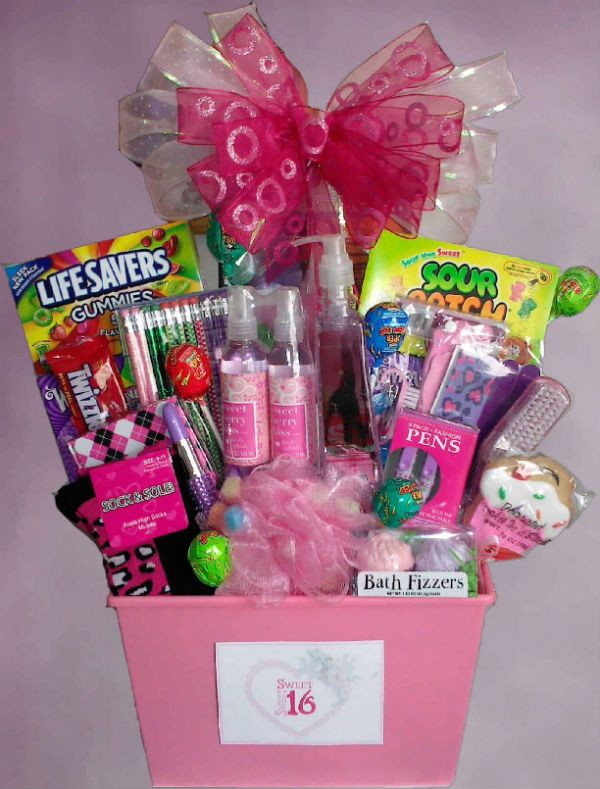 16Th Birthday Gift Ideas For Best Friends
 Sweet 16 or Quincenera Basket