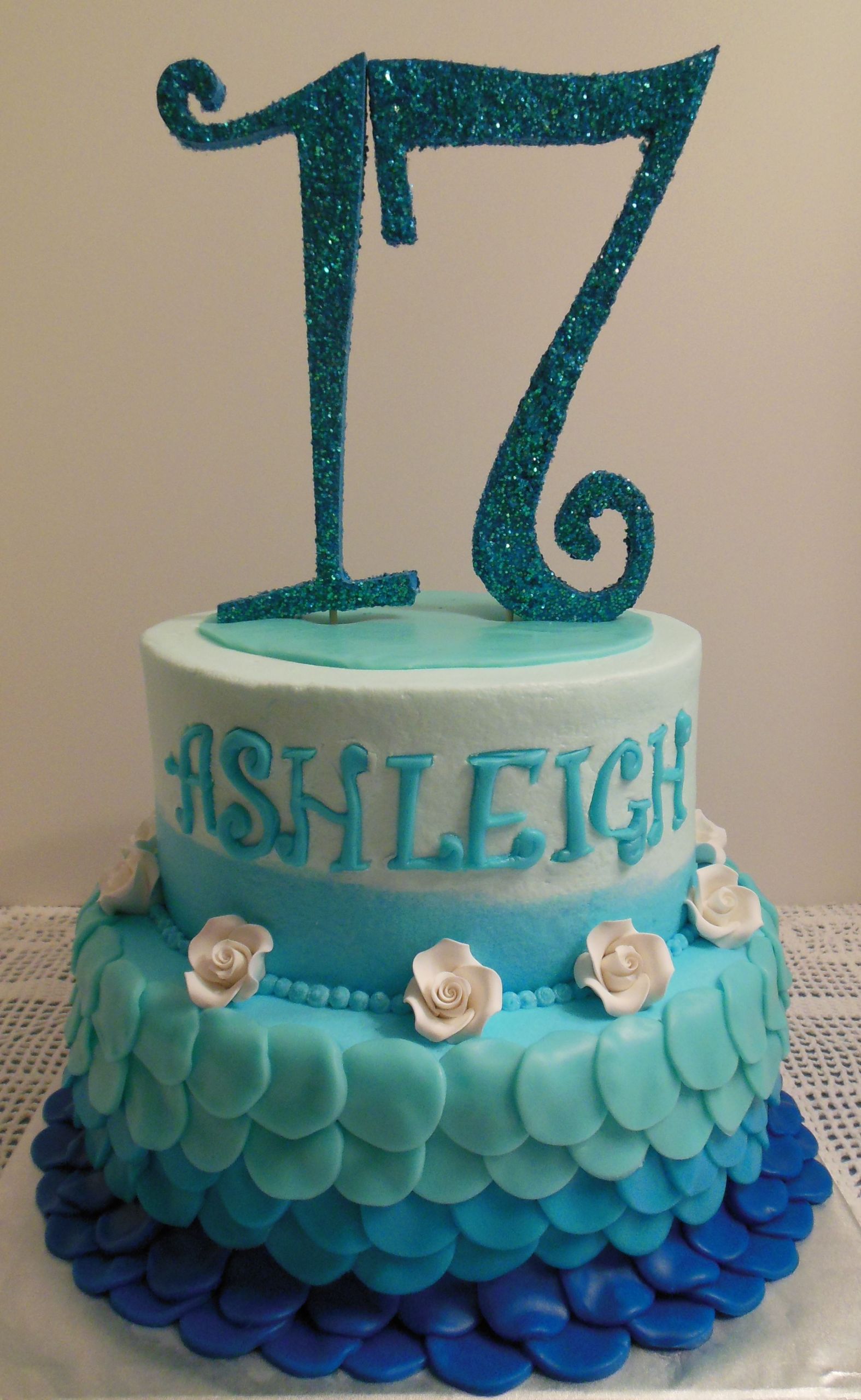 17 Year Old Boy Birthday Party Ideas
 Shades of Blue 17th Birthday Cake in 2019