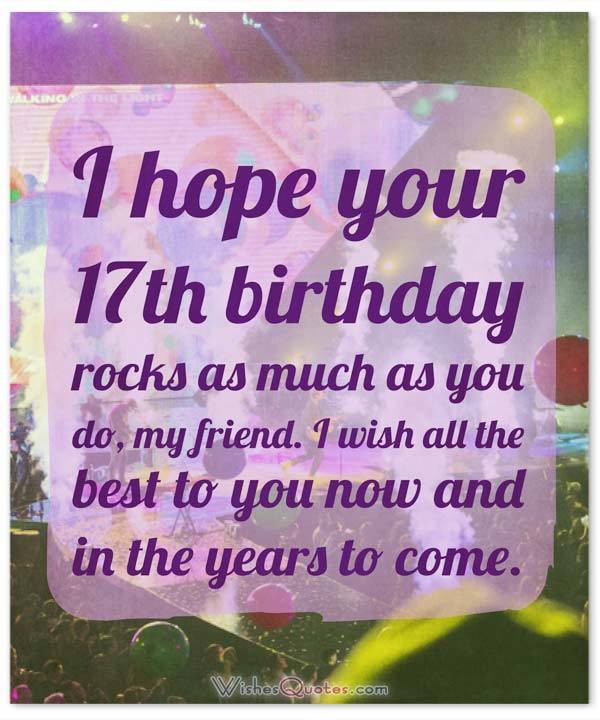 17Th Birthday Quotes
 Heartfelt 17th Happy Birthday Wishes and
