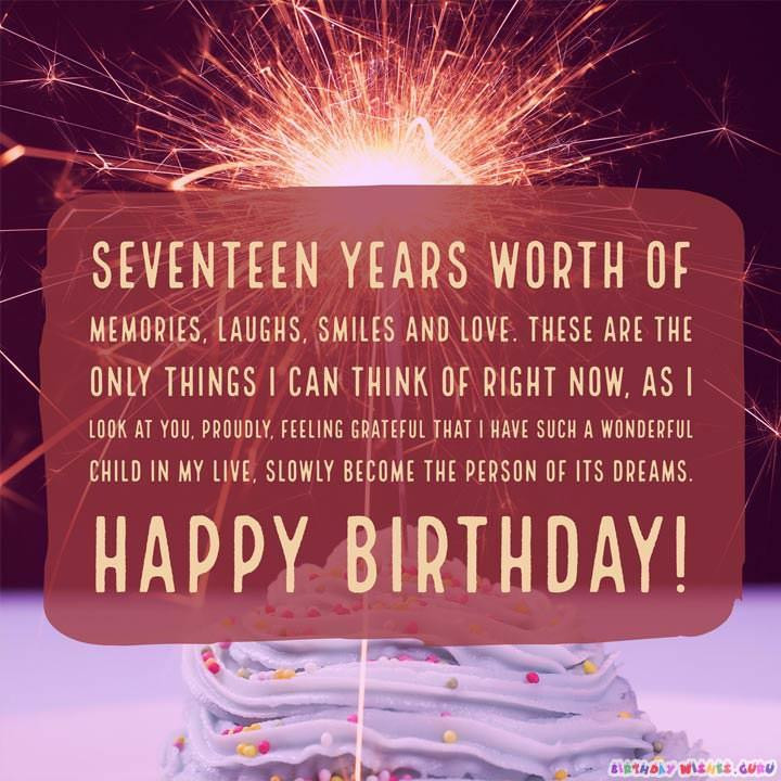 17Th Birthday Quotes
 Happy 17th Birthday Wishes – By Birthday Wishes Guru