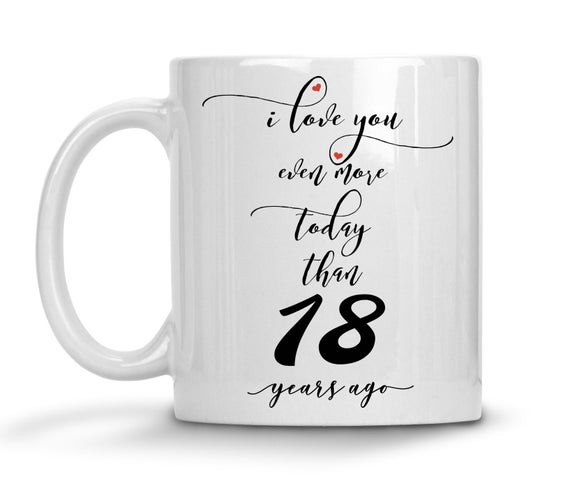 18 Year Anniversary Gift Ideas For Him
 18th Wedding Anniversary Gift For Him Personalized