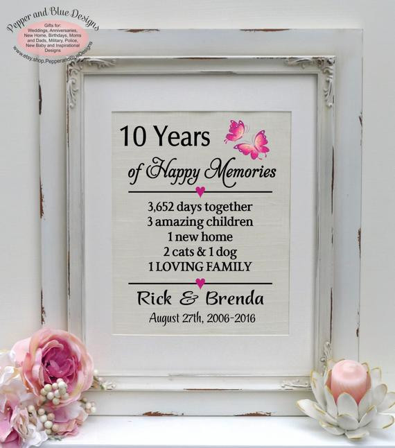 18 Year Wedding Anniversary Gift Ideas For Her
 10th anniversary t 10 years 10 year anniversary t for