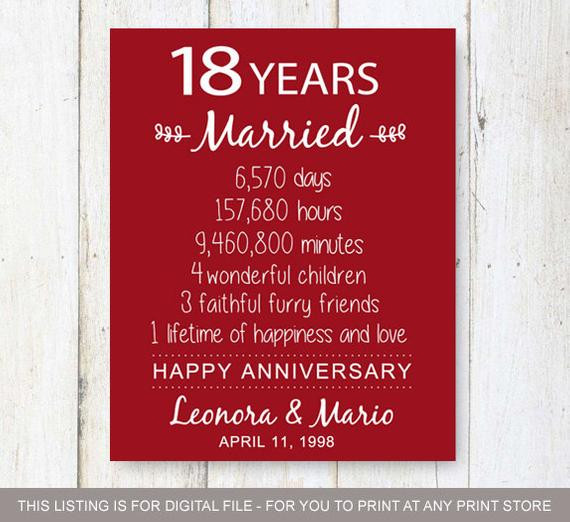 18 Year Wedding Anniversary Gift Ideas For Her
 18th Wedding Anniversary Gift Ideas For Him Gift Ftempo