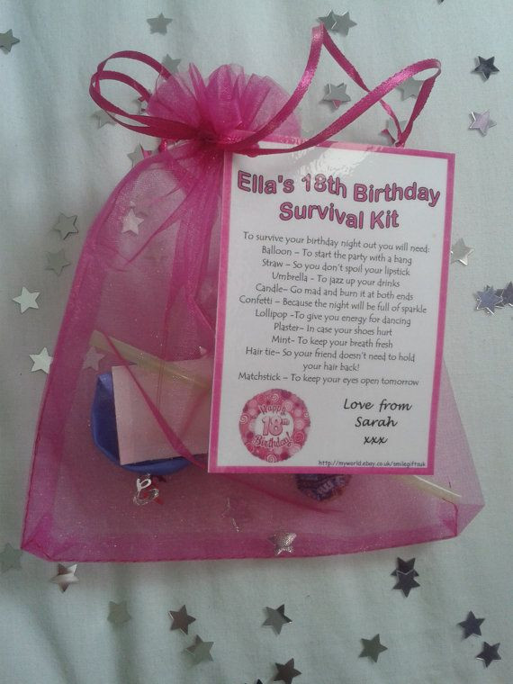 18Th Birthday Gift Ideas
 18th Birthday personalised t survival bag by