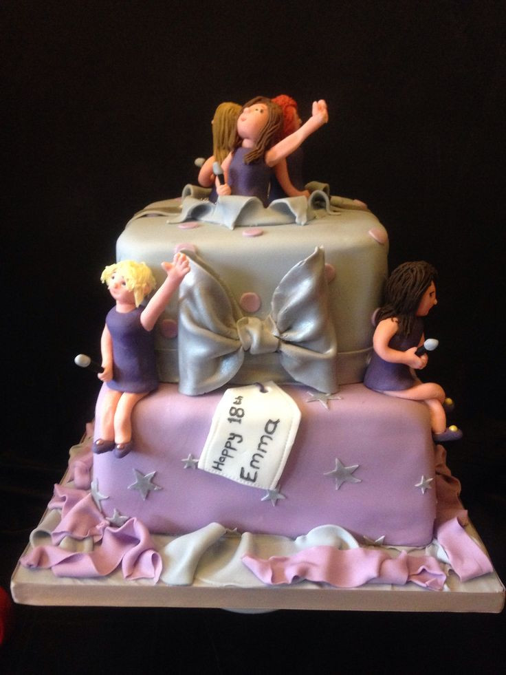 18Th Birthday Gift Ideas For Girlfriend
 Girls aloud and presents cake Perfect for an 18th