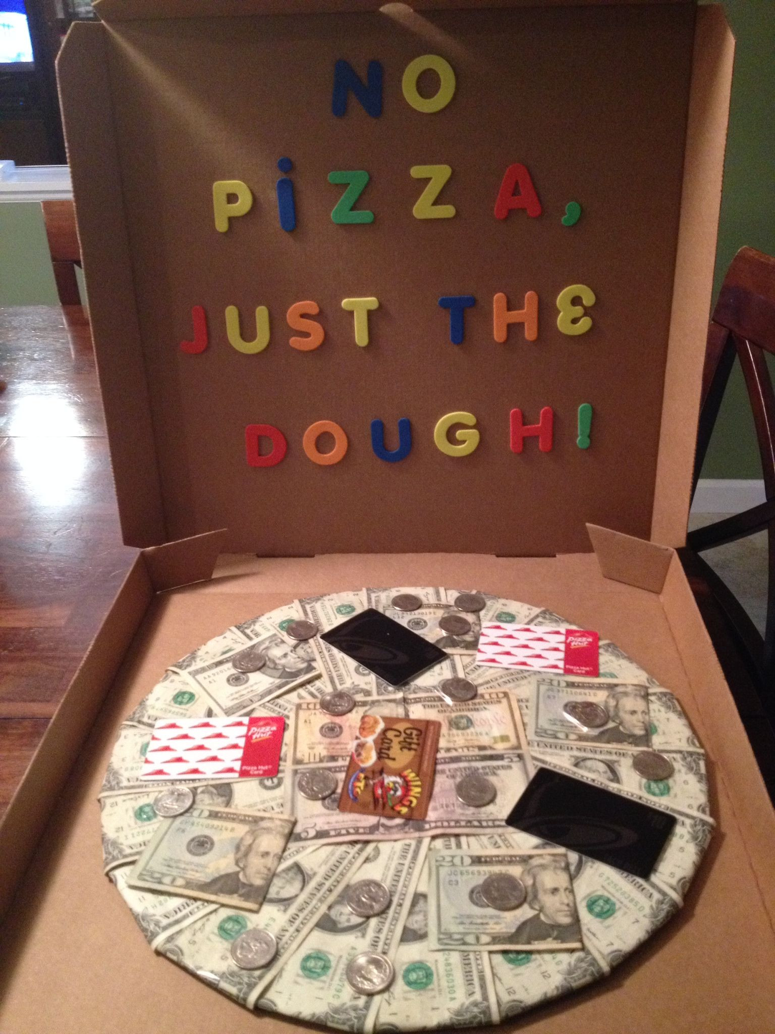 18Th Birthday Gift Ideas For Son
 No pizza just the dough Made this for my son s 19th