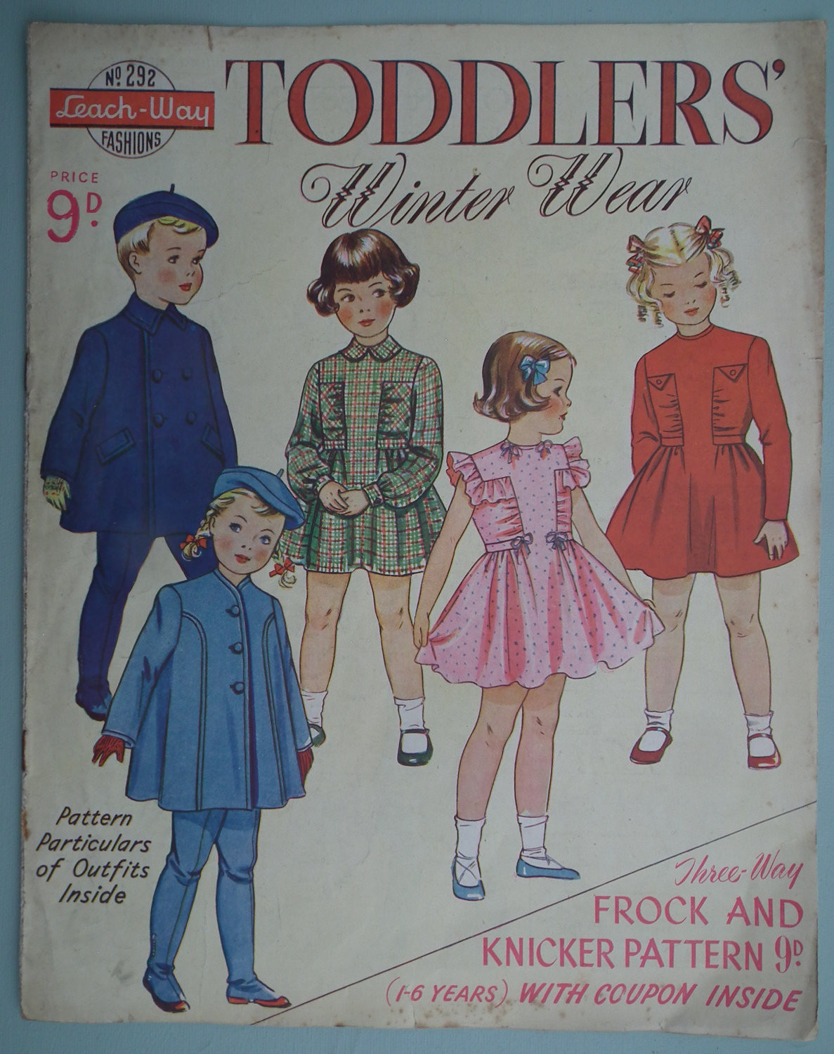 1940S Child Fashion
 Vintage Sewing Patterns Catalog 1940s 1950s Childrens