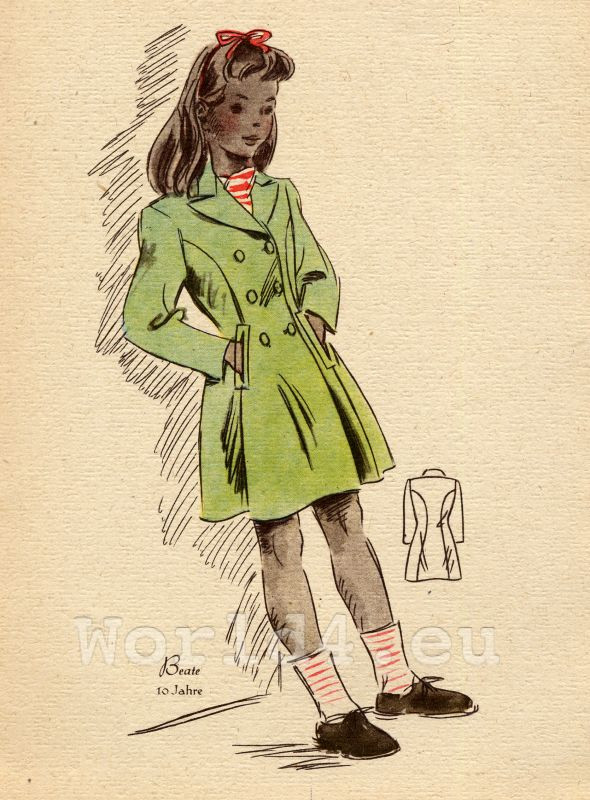 1940S Child Fashion
 German Girls fashion Child and Teen costumes 1940s