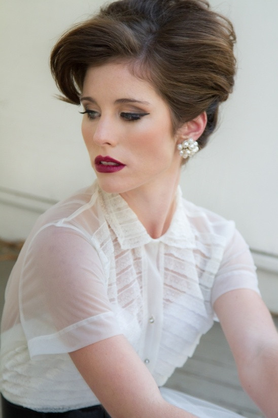 1950S Updo Hairstyles
 An Elegant Vintage 50 s style wedding The Wedding Chicks