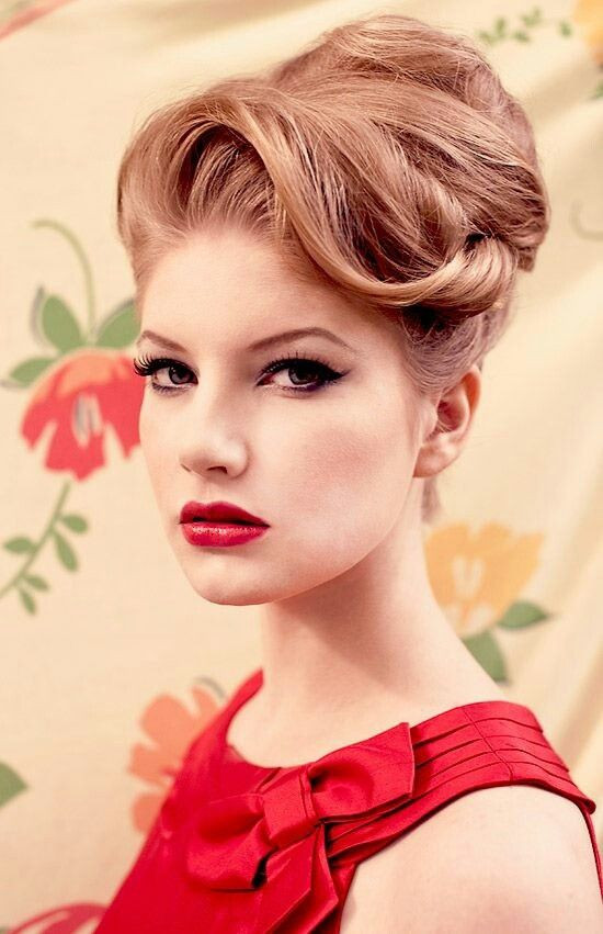 1950S Updo Hairstyles
 Modern 60s updo fashion style