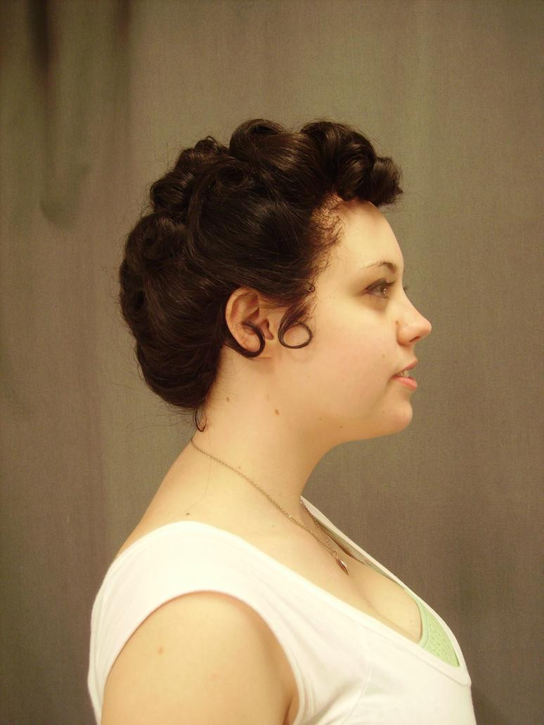 1950S Updo Hairstyles
 1950s updo 2 by GuiltyWithGlee on DeviantArt