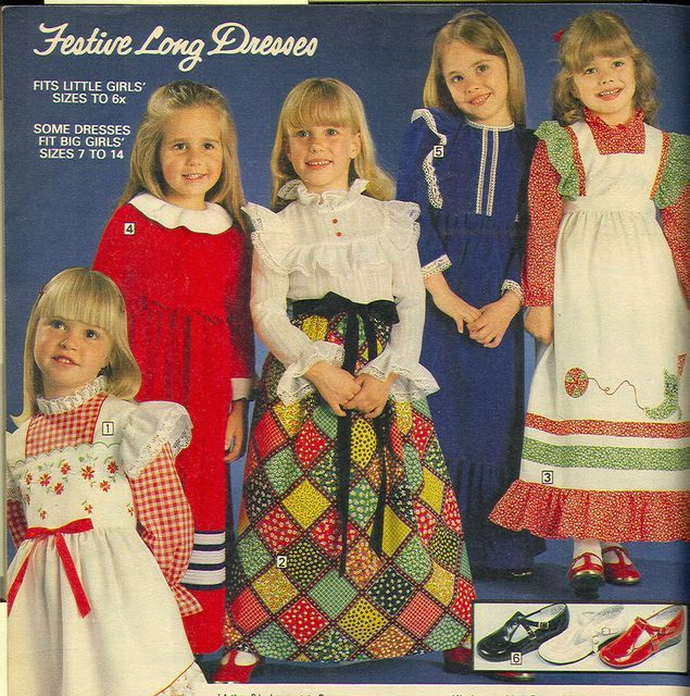 1970S Kids Fashion
 Sears Catalog dresses