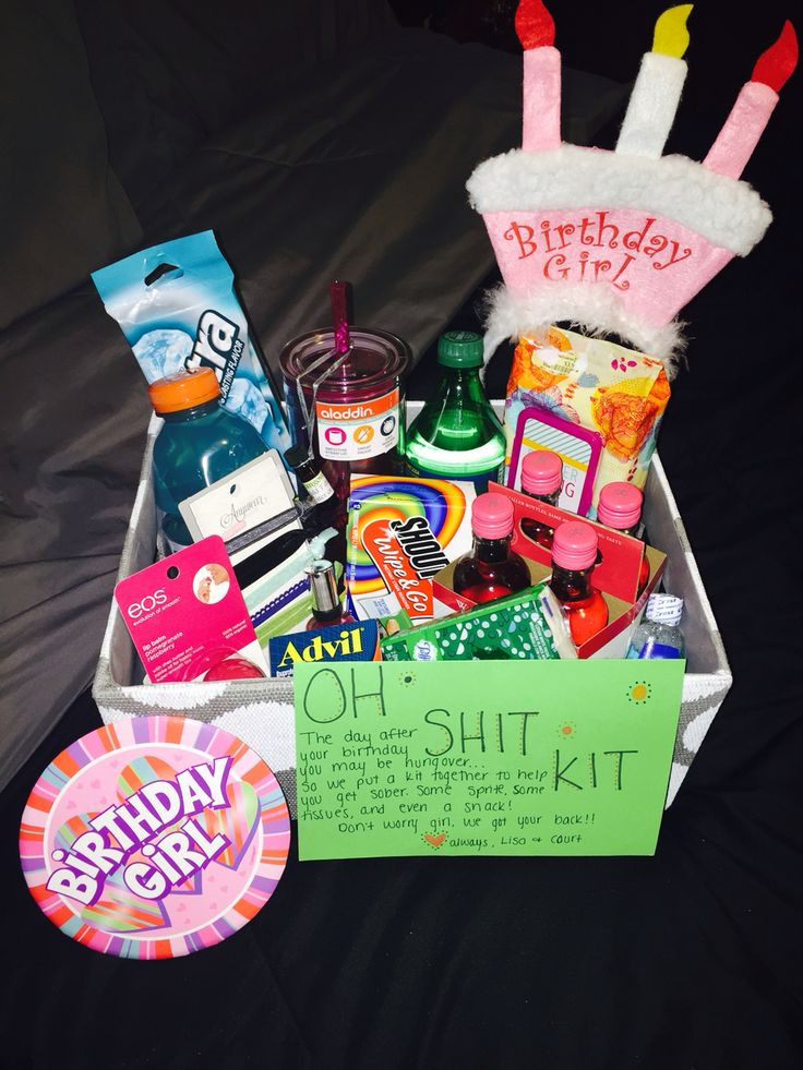 19Th Birthday Gift Ideas
 Bestfriend s 21st birthday "Oh Shit Kit" DIY