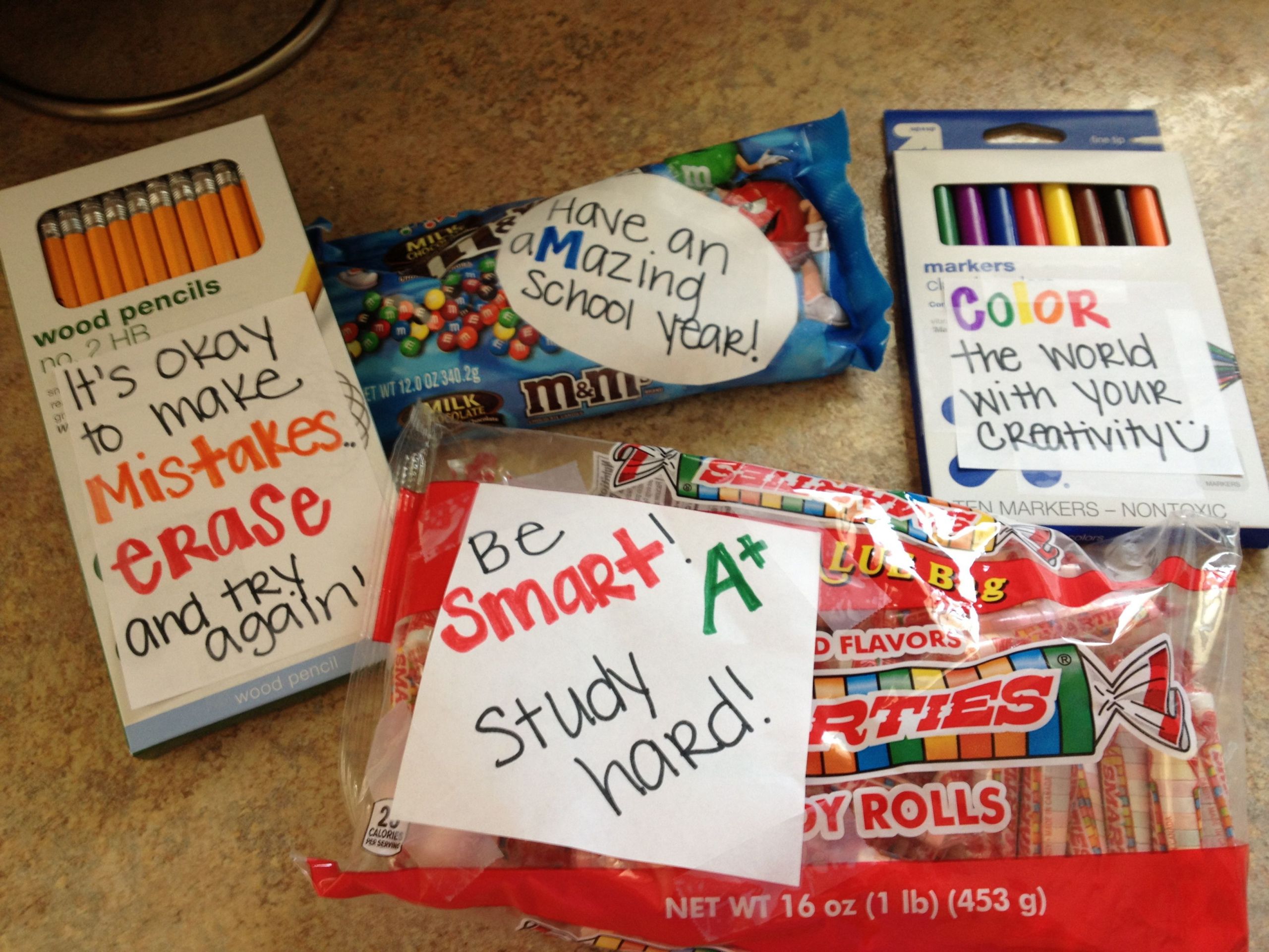 1St Birthday Gift Ideas For Niece
 A cute idea for my nephew starting kindergarten