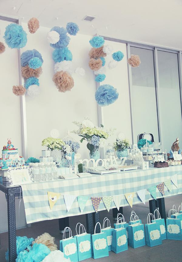 1St Birthday Party Decorations For Baby Boy
 Kara s Party Ideas Peter Rabbit Themed 1st Birthday Party