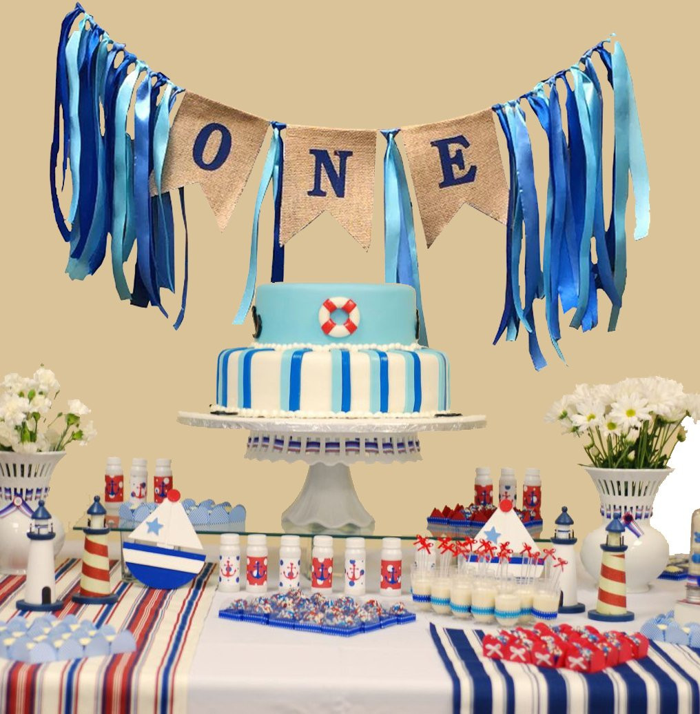 1St Birthday Party Decorations For Baby Boy
 1st birthday decorations Baby Boy s first Birthday Banner