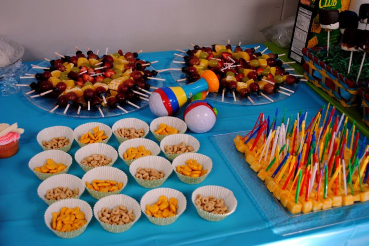 1St Birthday Party Food Ideas Recipes
 Liam s first birthday food fruit kabobs Cheerios