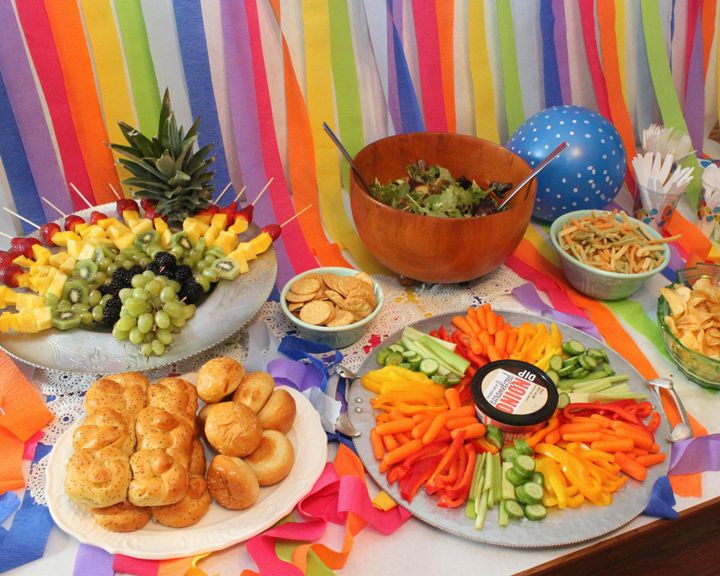 1St Birthday Party Food Ideas Recipes
 Rainbow First Birthday Party