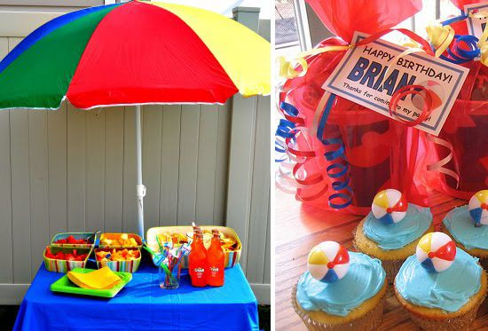 1St Birthday Pool Party Ideas
 beach themed first birthday parties