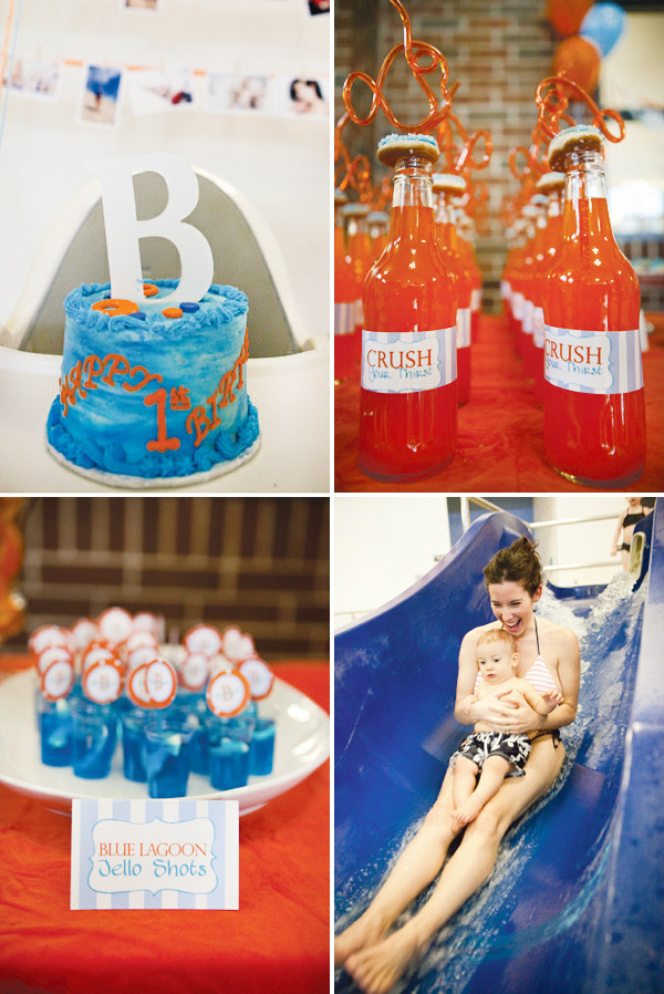 1St Birthday Pool Party Ideas
 Splish Splash Creative Pool Party First Birthday