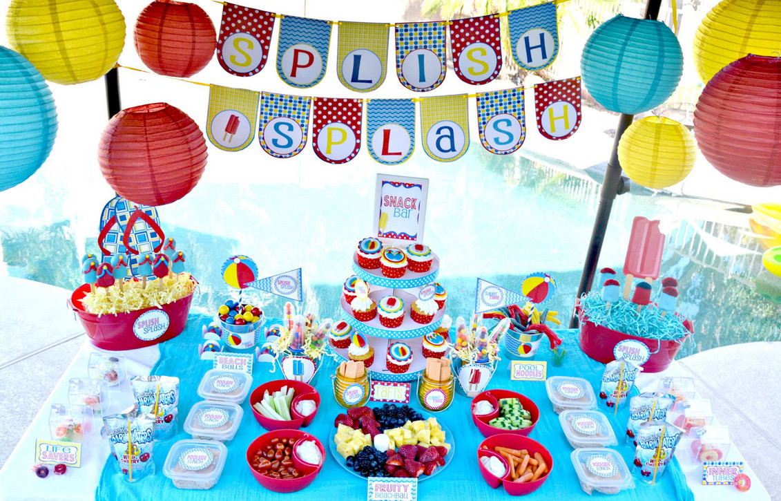 1St Birthday Pool Party Ideas
 First Birthday Pool Party Ideas