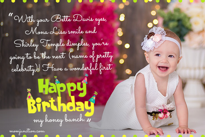 1St Birthday Quotes For Daughter
 106 Wonderful 1st Birthday Wishes And Messages For Babies