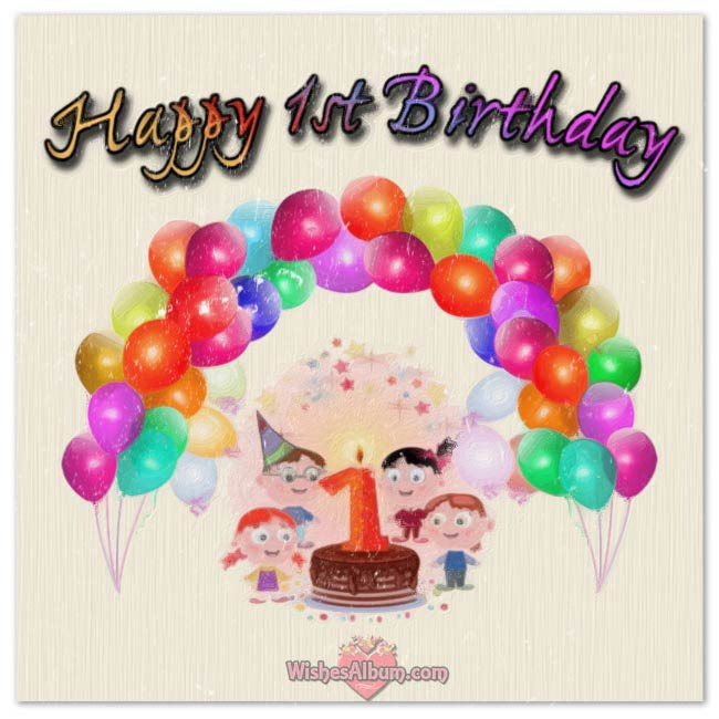1st Birthday Wishes For Baby Boy
 Happy 1st Birthday Wishes For Baby Girls and Boys
