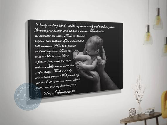 1St Father'S Day Gift Ideas
 First Father s Day Gift Idea Custom Canvas Fathers day