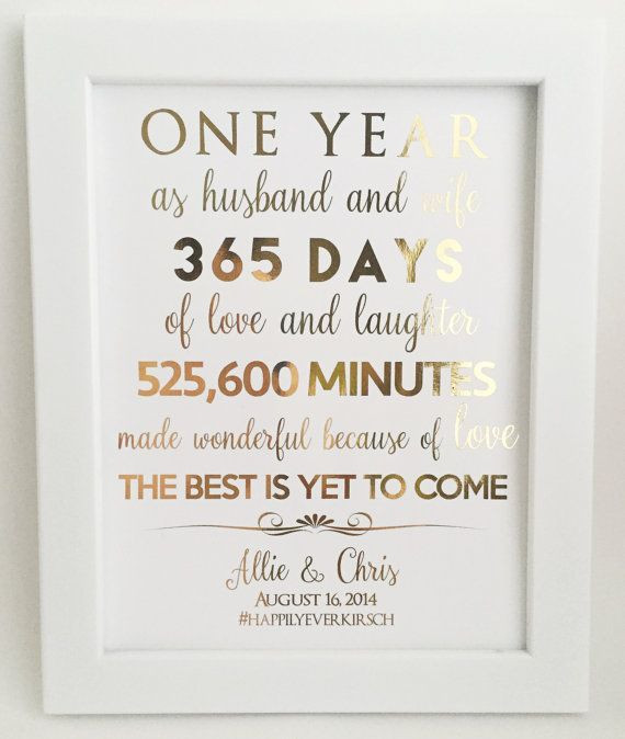 1St Year Anniversary Quotes
 First 1st Anniversary Gift Anniversary Gift For