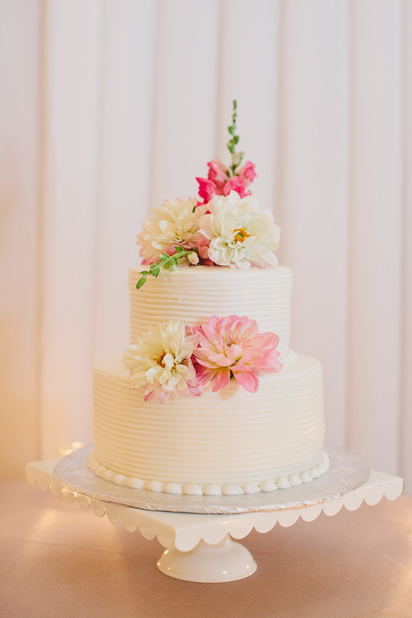 2 Tier Wedding Cake
 Two Tier Round Wedding Cake With Flowers Elizabeth Anne