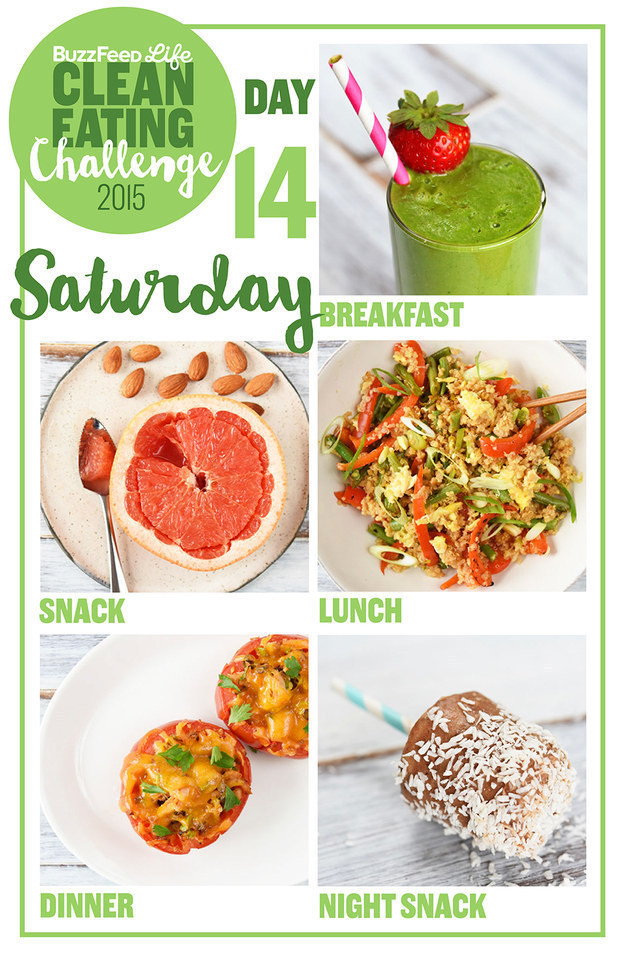2 Week Clean Eating
 Day 14 The 2015 Clean Eating Challenge