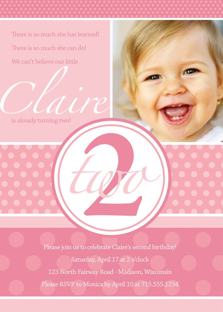 2 Year Old Birthday Invitations
 2 Years Old Birthday Party Invitations