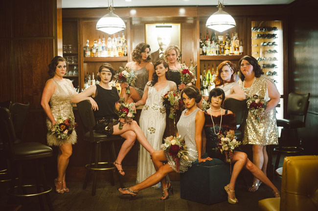 20s Themed Wedding
 20′s Inspired Art Deco Wedding Kara Chris