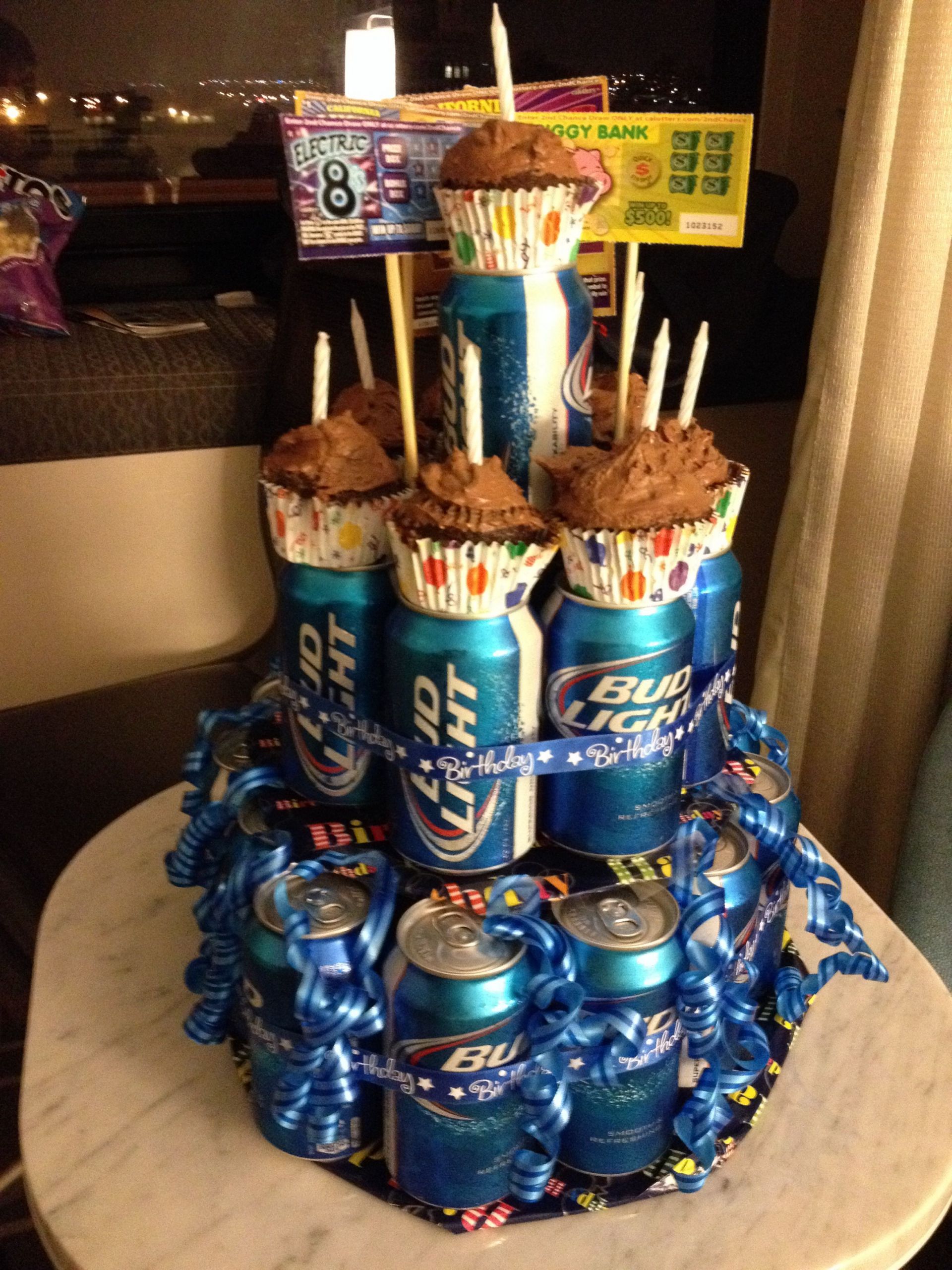 20Th Birthday Gift Ideas For Boyfriend
 Beer cake I made for my boyfriends 21st birthday