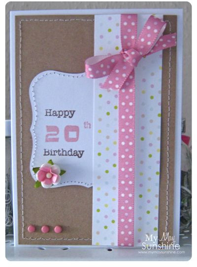 20Th Birthday Gift Ideas For Daughter
 My 20th birthday today Card idea for friends turning 20
