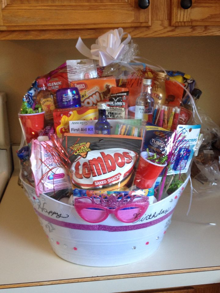 21 Year Old Birthday Gift Ideas
 21 year old Birthday basket Many items can be purchased