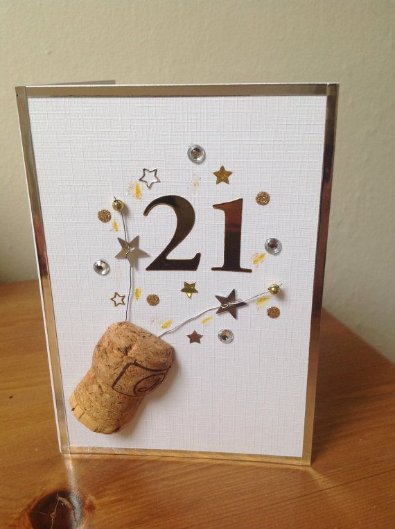 21st Birthday Card Ideas
 21st Birthday Card Champagne Celebrations by