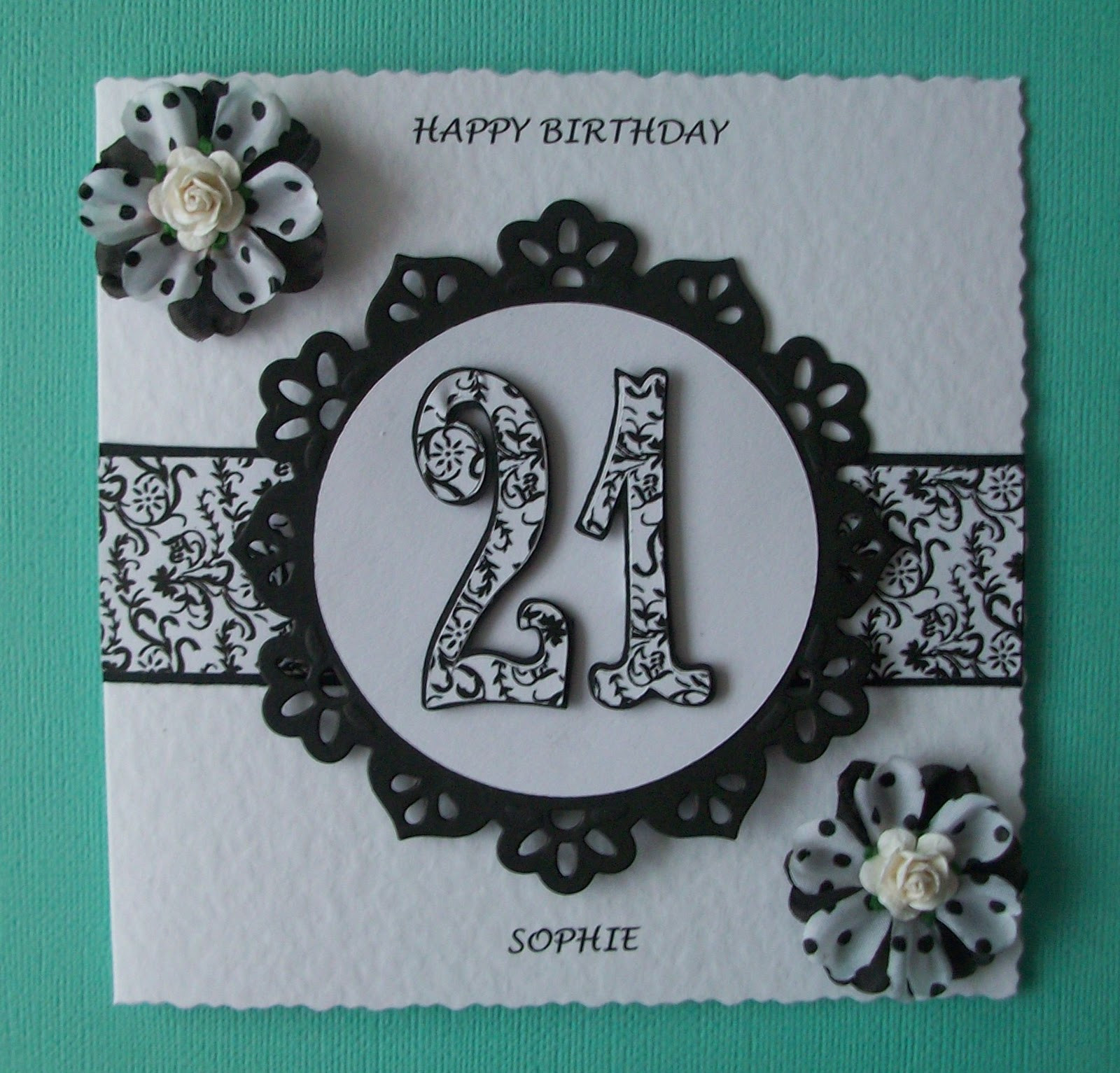 21st Birthday Card Ideas
 Bizzie Lizzie Cards 21st Birthday Card