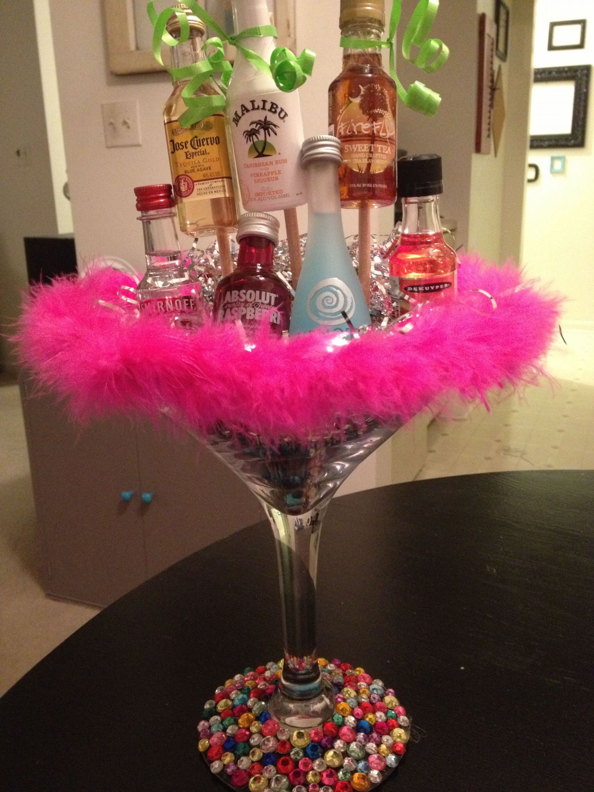 21st Birthday Decorations For Her
 21st birthday party glass meone make this for my